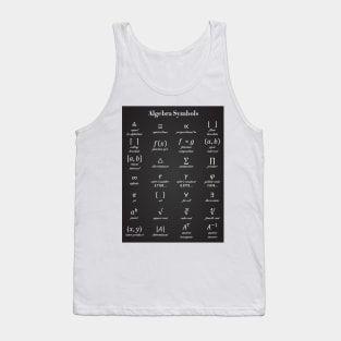 Algebra Symbols Tank Top